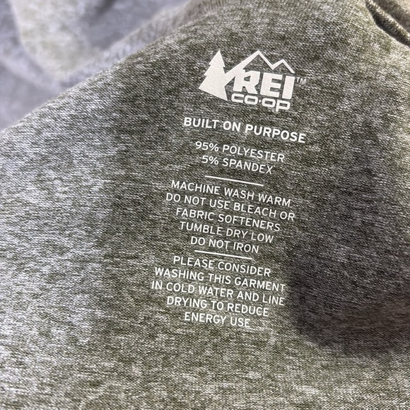 REI Top Womens Large Hiking Shirt Short Sleeve pale Green Soft T-Shirt Outdoor - Picture 4 of 5